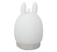 Denash Rabbit Night Light Bluetooth Speaker Touch Control Bedside Lamp with 3 Brightness Levels 31 White Noise Sounds for Sleeping Baby Kids Adults
