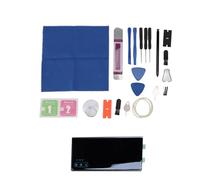 Denash Replacement Door Cover in Rear Glass with Stylus for the 10th year+ Plus and Restore Your Device with a New Repair Kit (Black)
