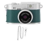 Denash Retro Digital Camera, 2K FHD Video 2MP Photo Camera, Portable, Lightweight, 128GB Card Included, 1.47 Inch Screen, LED Fill Light for Easy and Transfer (Green)