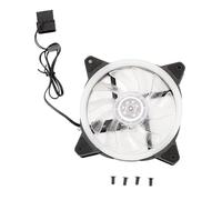 Denash RGB 12CM LED PC Case Fan, Double Loop Silent Fan for Desktop Computers, Compatible with All Types of Chassis, Suitable for Water Cooling Systems, CPU Coolers and More