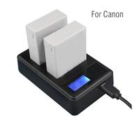 Denash SEIVI LPE8 Dual Slot Camera Battery Charger with LCD Indicator for - Black Loader with Portable USB Food for Outdoor Activities