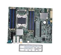 Denash Server Motherboard, LGA 2011 3 DDR4 ECC Support E5 2600 V3 V4 C612 Chipset with AST2400 10 III 0 1 5 10, for Data Center Virtualization NAS Storag