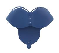 Denash Silicone Silicone Transport Helmet Headsets Transport The Cover of The Travel Box for IOS on The Ear, Easy to Clean and Use (Blue)