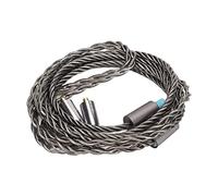 Denash Silver Plates MMCX Copper Helmet Cable for Se215 Se425 Se535 Se846 W30 W50 W60 ES20 ES20, Design 3 in 1 for MMCX Up to 2.5 Mm 4.4 Tapas, Lower Noise Level, Plug and Game