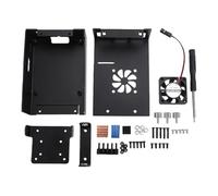 Denash Single Board Computer Cooling Case, Aluminum Alloy Metal Enclosure with Heatsink Cooling Fan, Fit for VisionFive2 Lite, Ideal for IMX219 Camera Holder Support