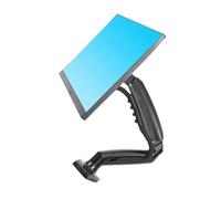 Denash Single Monitor -arm Efficient Vertical Screen Design for 17-30 Inch Display, -30 ° to +85 ° Inclination Angle Bearing Bearing Stand for Computer Desk Mount, Cable Management for Office/home Use