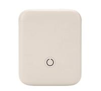 Denash Small Labeler Compact Mini Pocket Label Printer, Wireless Printing for IOS and, Inkless Thermal Photo Printer with Multiple Templates, for Home and School Use (Beige)