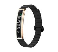 Denash Smart Bracelet, Magnetic Health Fitness Tracker Band, Visualize Motion Data with Muti Sport Modes Smart Wristband for Android & IOS (Gold)