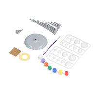 Denash SOLAR MODEL KIT WITH NAMES OF ENGLISH PLANETS, EDUCATIONAL SELF -SAMEBLAJE TOY FOR CHILDREN, PLASTIC/MULTICOLOR/1 SET FOR Small Explorers