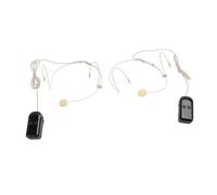 Denash Stable Headset Microphone 2.4G Wireless Battery Life for Teaching, Speaking in Public, Live Light Material Transmission ABS