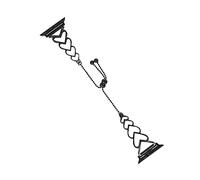 Denash Stainless Steel Bracelet Band in IOS Heart, Durable Hollow Heart Replacement Strap, Black Metal Bracelet (42/44mm)