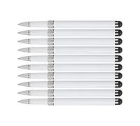 Denash Stylus Ballpoint Pens Capacitive Touch Screen Metal 10Pcs 2-in-1 for Computer Accessories (White)