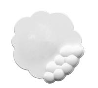 Denash Support of The Cute Cloud Mouse -Pad Manual with Not Bad Below, Ergonomic Palm Rest, Comfortable Memory Foam, Universal Design for Men and Women (White)