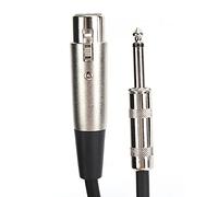 Denash Sustainable Microphone Cable BoundaGed XLR 1/4 Inch TRS Balanced Signal Cord for the Mixer, the Speaker, the 10-foot Microphone Cable