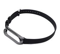 Denash Sweet Silicone Clock Bracelets with Metal Buckle Protector for NFC Mi 6/5 Smartwatch Smartwatch Smart Button (Black)