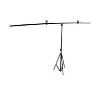 Denash T Shape Background Stand Kit with Storage Bag, 6.6x6.6ft Size, Alloy Retractable Backdrop Support System for Photo Studio, Live Streaming