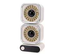 Denash Table Fan, Dual Head Fan with 4000mAh Battery, 100 Speeds Adjustable, 360 Degree Rotating, Quiet Desk USB for Bedroom Office