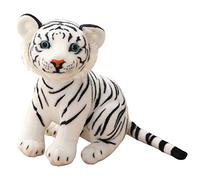 Denash Tiger Plush Toy, Super Soft Stuffed Animal Doll with Realistic Modeling for Kids Gift, Home Decor, Cute Hugging Pillow (B)