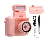Denash Tiny Portable Small Camera, 1080P HD Display THumb Sized Camera Keychain with 32GB Memory Card Built in Flash, Ideal for Social Media Sharing or Printing, Daily Commuting and (Pinkish)