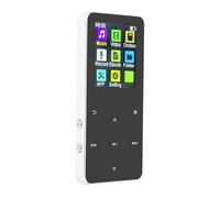 Denash Touch Screen MP3 Player, 1.8 Inch Portable Music Player with Bluetooth 5.0, Noise Reduction, 8 Hour Battery, HiFi Sound, Voice Recorder, FM Radio, Support 64GB (Silver Gray)