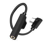 Denash Type C A 3.5 Mm Headphones Adapter Cable Listen 2 in 1 Adapter for Black Music Enthusiasts (Black)