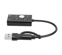 Denash Type -c to the Sound Card 7.1 Channel Elegant Aluminum Alloy Laptop Sound Card for Desktop Computer/laptop