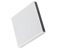 Denash Ultra Thin USB 2.0 External CD DVD Drive for Laptop Desktop PC, Multifunctional Optical Disc Driver with High Speed Transmission, Suitable for and OS X Users, Plastic Material (Silver)