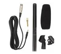 Denash Universal Shotgun Mic for Camera,External Wired Video Microphone,Metal Interview Microphone with XLR Cable Windscreen for Cameras