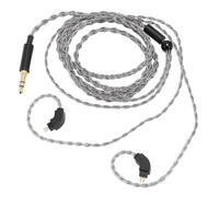 Denash Update the Silver Copper Headphones Cable with Silver for Revonext QT2 RX8, Improved Sound Quality for QDC Headphones, 3.5 Mm to 2 Pins 0.78 Mm