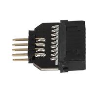 Denash USB-ADAPTER SPLINT-BOARD For DIY Lovers, Connect USB 2.0 with 3.0, For the Motherboard, Plastic Black