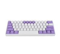Denash USB C Wired 61 Keys Mechanical Keyboard RGB Backlit Red Switch Gaming Keyboard with Step Design, Dual Layer Padding for PC Laptop, Support Wins 2000 to Wins 10