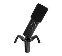 Denash USB Condenser Gaming Microphone with Multi -icing Adjustable Support to Record Live Broadcast Podcasting, Mate Textured Metal Design for Games of Games