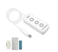 Denash USB Custom Keyboard, 3 Key Mini for Gaming Office Copy Paste with Magnetic Absorption, Multimedia Functions, Braille Dot Touch Recognition, Automated Control for Various (HK33UBM Black)