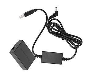 Denash USB Drive Cable LP -E17 Dummy Battery for M3 M5 M6, Stable Power Supply Extension for the Use of the Camera Strom Bench
