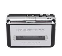 Denash USB Tape To MP3 Converter, Cassette Tape Player Stereo 3.5mm AUX Standard Small for PC for CD Burners for Laptop