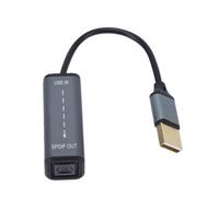 Denash USB to SPDIF Optical Adapter, USB-A to Toslink Converter | Lossless Digital Output, Driver Free Plug and Play, Aluminum Alloy Casing, Home Theater Setup, PCM Stereo Support