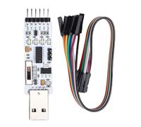 Denash USB to TTL Serial Converter Module CH343G, Serial Converter Adapter Support 5V 3.3V 2.5V 1.8V TTL Levels, Built in Power Indicator and Signal Indicators for Easy Monitoring,