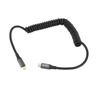 Denash USB USB Cable C-sur C 100W Fast Charge of 20 Gbit/S 8K 60 Hz Cable for Thunderbolt 3 Tablet of Laptop PD Fast Chargeable Supervisable (C Male to C Male Straight)