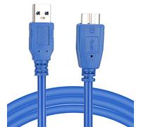 Denash USB3.0 Efficient Data Transfer Cable for the Computer PC Printer Disc Unit, 1.5 M USB Cable for Work or Office Use (1m)