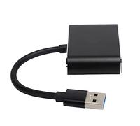 Denash USB3.0 High Definition Multimedia Interface + VGA Adapter 2 in 1 HD Computer Converter 1080p Synchronization for 10/8/7, Aluminum Alloy Material