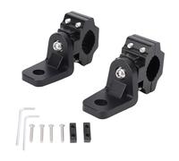 Denash UTV Whip Flag Mounts, 1.75 to 2 Inch Roll Cage Clamp 360° Rotation Light Mounting Brackets, CNC Machined From Aluminum Alloy, Included Installation Kit