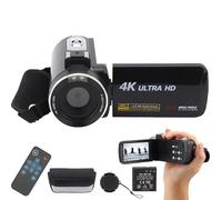 Denash Video Camera Camcorder,FHD 1080P 36MP YouTube Vlogging Camera, 3" IPS 270° Rotation Touching Screen, Digital Camcorder with Remote, DV Portable Bag, Lens Cover, Battery