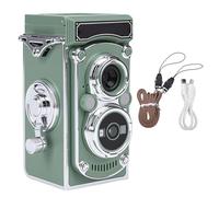 Denash Vintage Digital Camera, Portable TLR Style Retro 2.7K Video 24MP Autofocus Vlog Camera, with Manual Joystick, for Beginners Teens Adults (Green)