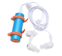 Denash Water Proof MP3 Player, 8GB Portable Aluminum Shell Music Player with Water Proof Earphones, for Swimming Diving Running Surfing Skiing Kayaking (Blue)