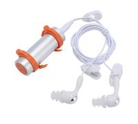 Denash Water Proof MP3 Player, 8GB Portable Aluminum Shell Music Player with Water Proof Earphones, for Swimming Diving Running Surfing Skiing Kayaking (Silver)