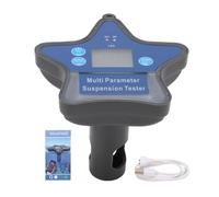 Denash Water Quality Monitor, Digital Water Tester for Aquaculture, Pool, ORP, PH, TDS, EC, SALT, S.G, CL, Temp with Floating Kit for Real-time APP Sync and Temperature Compensation