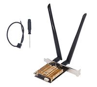 Denash WiFi 6E PCI E Wireless Adapter AX210 Chip Long Gear Distance WiFi Adapter for 11/10 64 -Bit Desktop Computer with 2x6dbi Antennas for Wide Compatibility