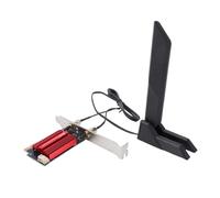 Denash WiFi 7 PCIe WiFi Card, Bluetooth 5.4 6G 5G 2.4G 3 Band Desktop Wireless Network Adapter with Detachable Antenna, Support for 10 11 Motherboards