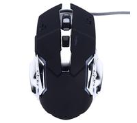 Denash Wired High Sensitivity Gaming Mouse for Computers Quiet Stable USB Computer Mouse for Gaming Devices ABS Black