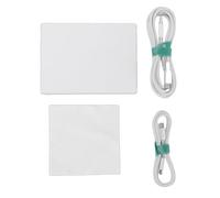 Denash Wired USB Touchpad, Large 5.4 Inch Slim Aluminum Alloy Trackpad with Multi Touch Gestures and Physical Keys, for 11 10 OS X Computer Desktop Laptop (White)